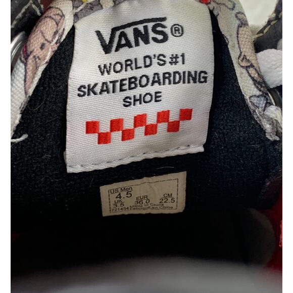 Vans PopCush Old Skool Blue Checkered Canvas Men’s Size 4.5 Skate Shoes - Picture 10 of 10